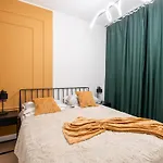 公寓 New Old Town - Luxury Mattress, Tv, Work Desk, Ac, Security 里加